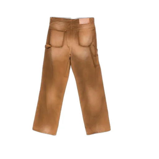 Msgm Spray-Effect Denim Trousers