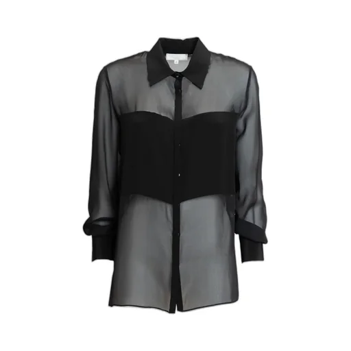 Semi-Sheer Long-Sleeved Shirt