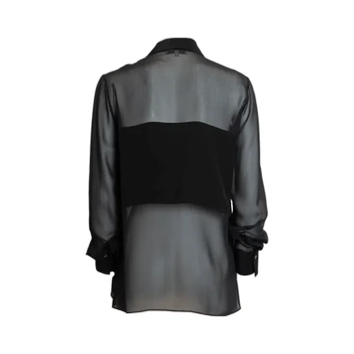 Semi-Sheer Long-Sleeved Shirt