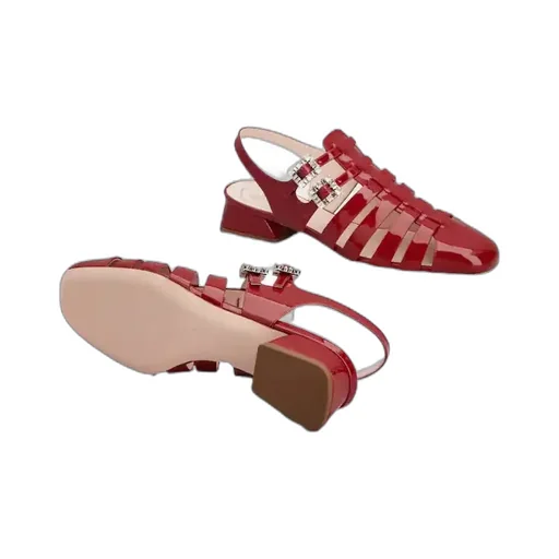 TrÈS Vivier Sandals In Patent Leather