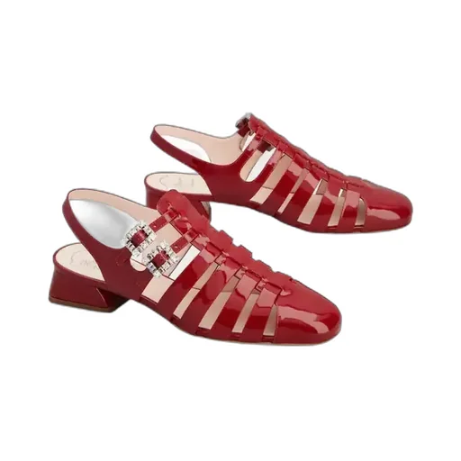 TrÈS Vivier Sandals In Patent Leather