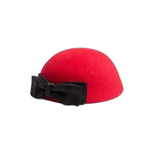 Vlogo Signature Hat In Lapin Fabric With Satin Bow