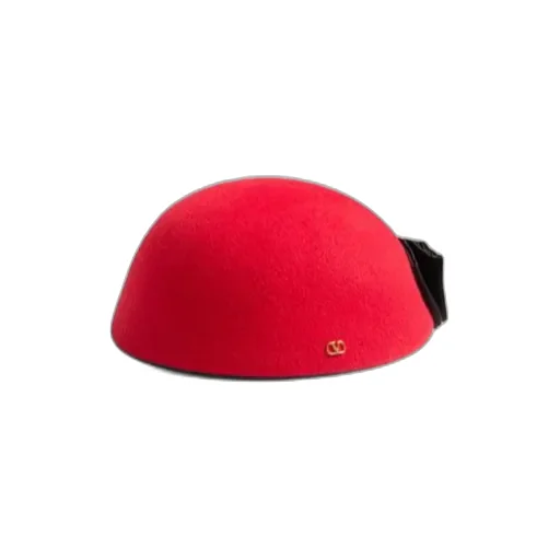 Vlogo Signature Hat In Lapin Fabric With Satin Bow