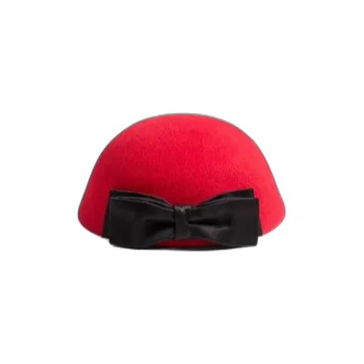 Vlogo Signature Hat In Lapin Fabric With Satin Bow
