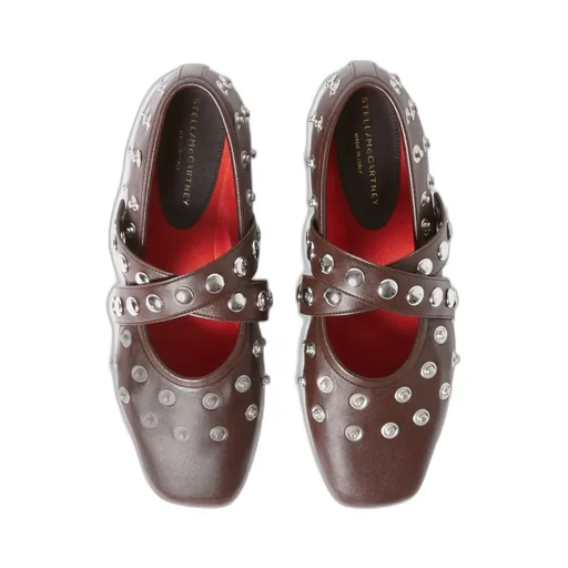 Stella Mccartney Ryder Popper-Studded Ballet Flats
