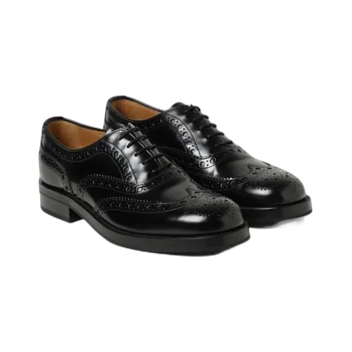 Leather Brogue Oxford Shoes