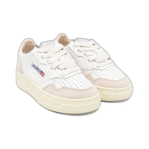 Autry Kids Perforated Lace-Up Sneakers