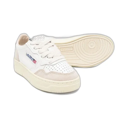 Autry Kids Perforated Lace-Up Sneakers