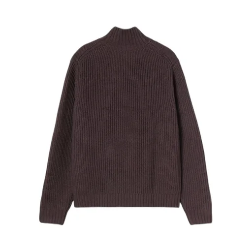 Detroit Ribbed Zip Sweater
