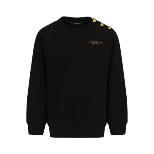 Balmain Kids Long-Sleeved Crewneck Sweatshirt