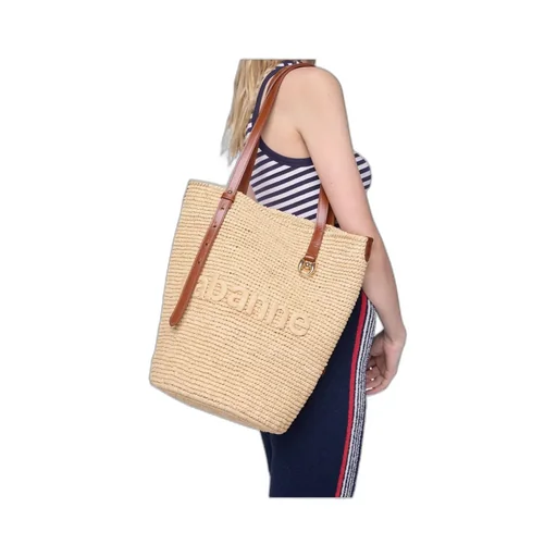 Woven Raffia Tote Bag