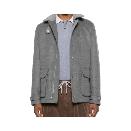 Flap-Pocket Wool Jacket
