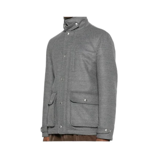 Flap-Pocket Wool Jacket