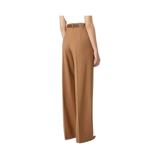 Max Mara Studio Belted Pleated Trousers