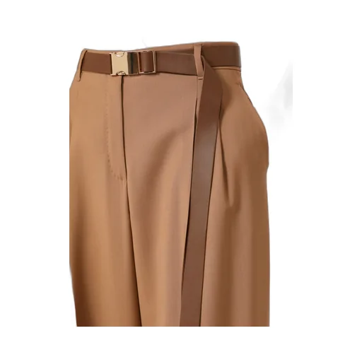 Max Mara Studio Belted Pleated Trousers