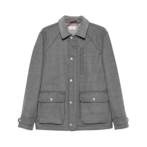 Flap-Pocket Wool Jacket