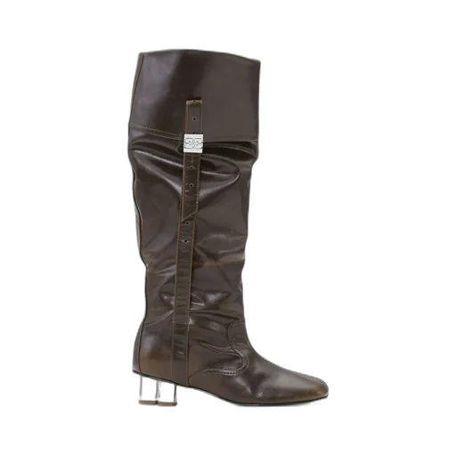 Ganni Square-Toe Boots