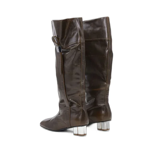 Ganni Square-Toe Boots