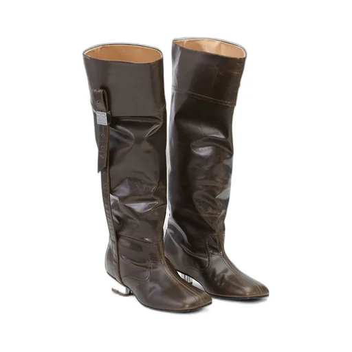 Ganni Square-Toe Boots