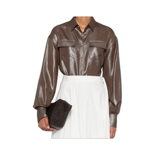 Metallic-Finish Shirt