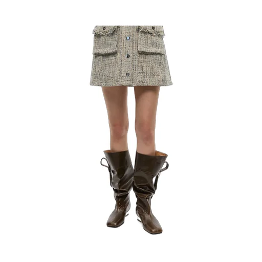 Ganni Square-Toe Boots