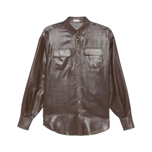 Metallic-Finish Shirt