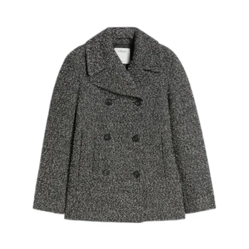 Double-Breasted Speckled Coat