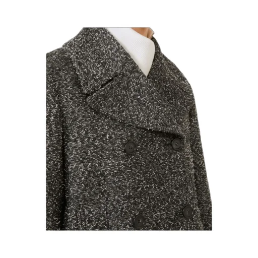 Double-Breasted Speckled Coat