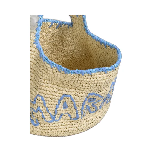 Marni Logo Embroidered Woven Shoulder Bag