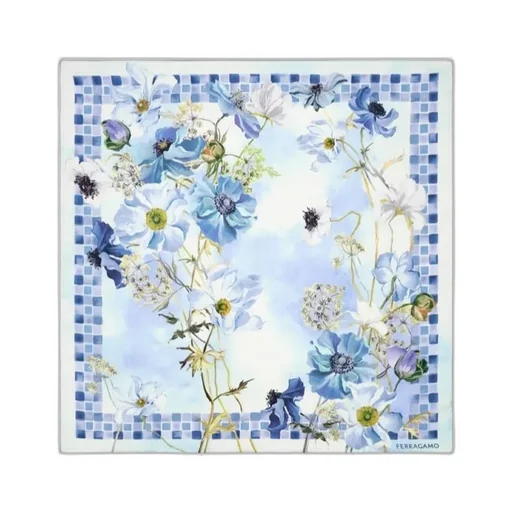 Fiori Print Silk Scarf