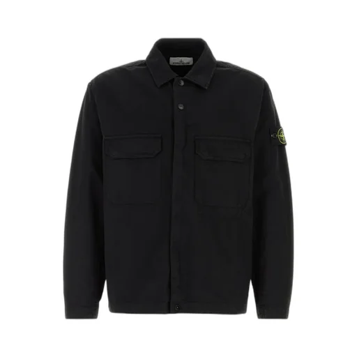 Stone Island Collared Long-Sleeve Shirt