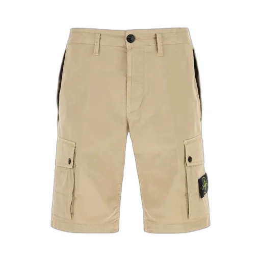 Stretch-Cotton Cargo Shorts
