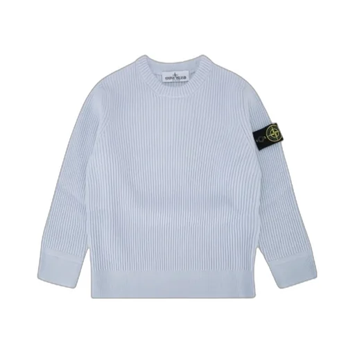 Stone Island Junior Ribbed Crew Neck Knitwear