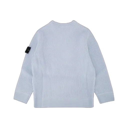 Stone Island Junior Ribbed Crew Neck Knitwear