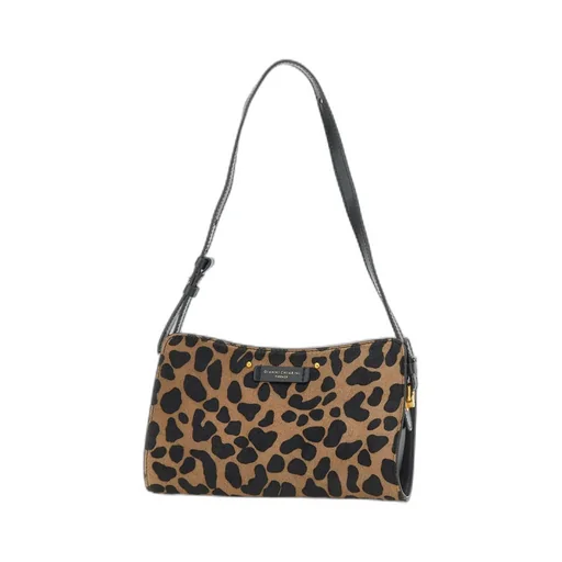 Gianni Chiarini Logo Patch Leopard Printed Shoulder Bag