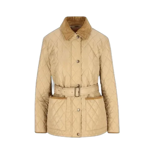 Burberry Quilted Belted Waist Jacket
