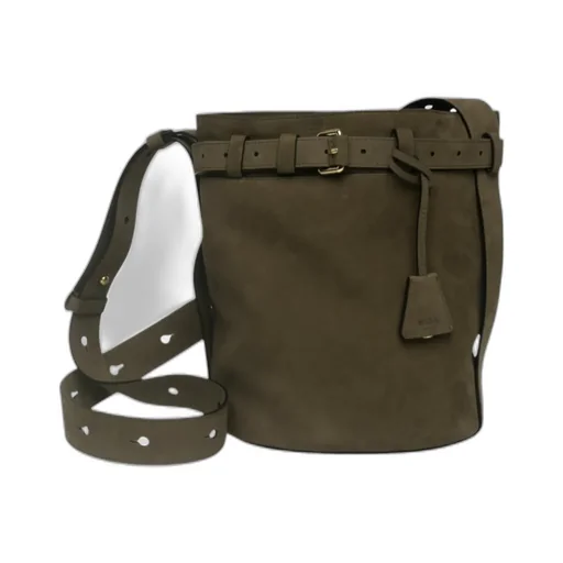 Brushed Leather Crossbody Bag