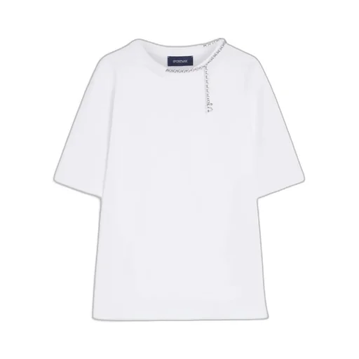Sportmax Oblato Chain Detailed Crewneck T-Shirt