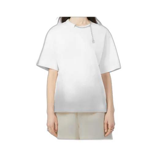 Sportmax Oblato Chain Detailed Crewneck T-Shirt