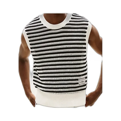Tommy Hilfiger Striped Sleeveless Knitwear