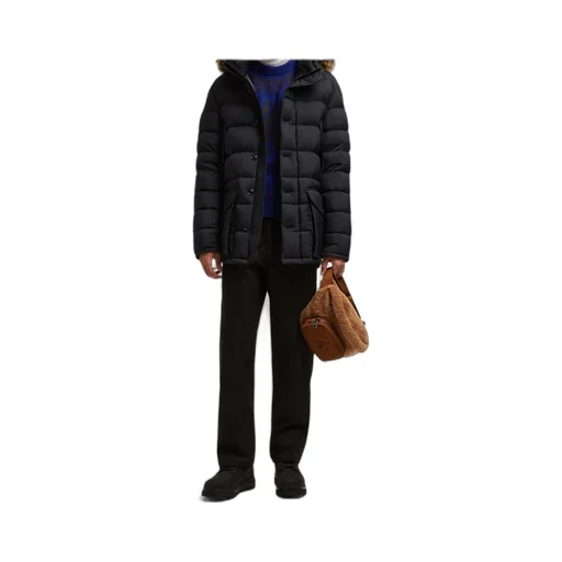 Clunye Hooded Mid-Length Down Jacket