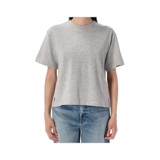 Polo Ralph Lauren Pony Embroidered Cropped T-Shirt