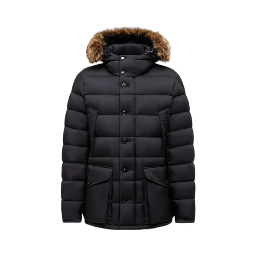 Clunye Hooded Mid-Length Down Jacket