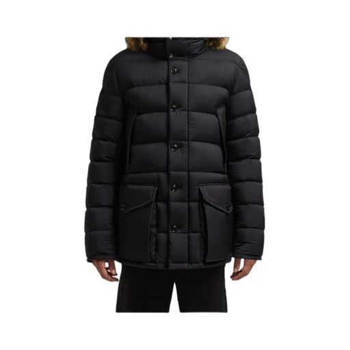 Clunye Hooded Mid-Length Down Jacket