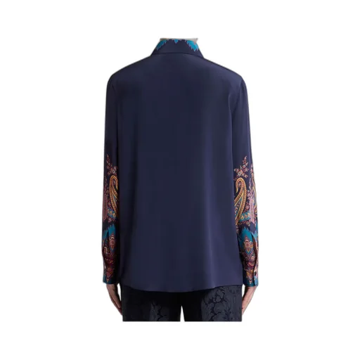 Silk Shirt With Placed Print