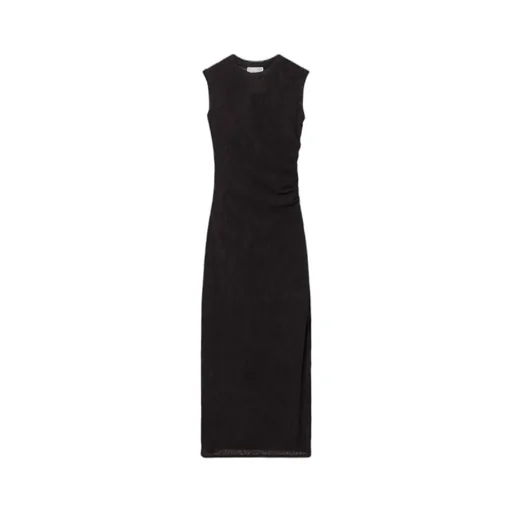 Sleeveless Crewneck Lace Midi Dress