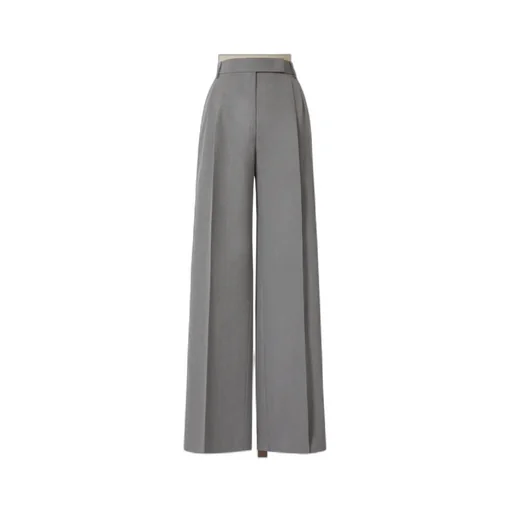 Wool Wide-Leg Trousers
