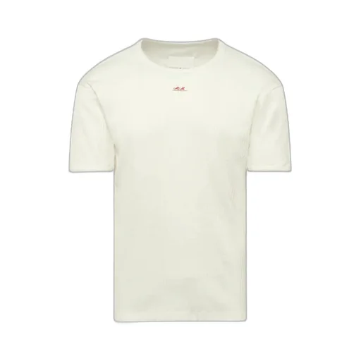 Maison Margiela Logo Detailed Crewnecl Ribbed T-Shirt