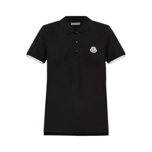 Moncler Logo Patch Short-Sleeved Polo Top