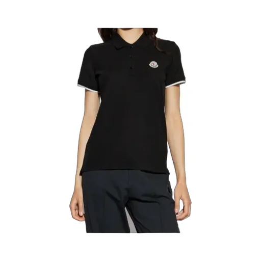 Moncler Logo Patch Short-Sleeved Polo Top